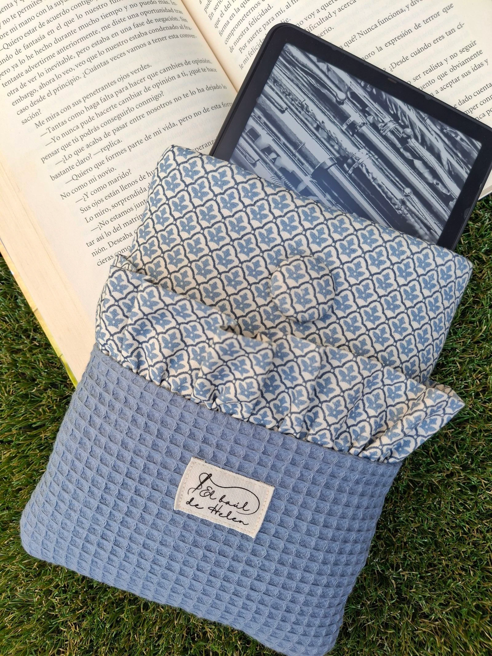 Funda para kindle acolchada hecha a mano 